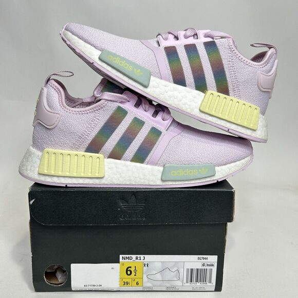 adidas Shoes - Adidas NMD R1 Boost J “Pastel Pink/Rainbow” 2024